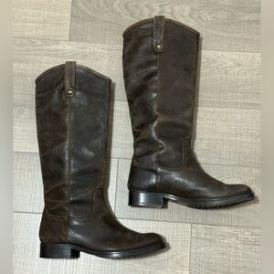 Frye Brown Knee-High Leather Boots